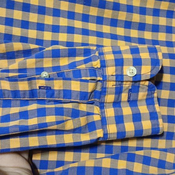 J. Crew Men's LS Button Down Checked Cotton Shirt Size L - Picture 4 of 9